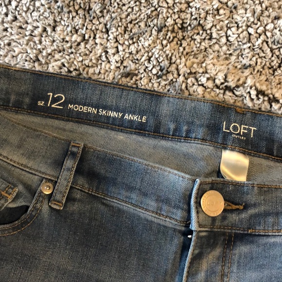 Loft Modern Skinny Ankle Jeans - Picture 3 of 3